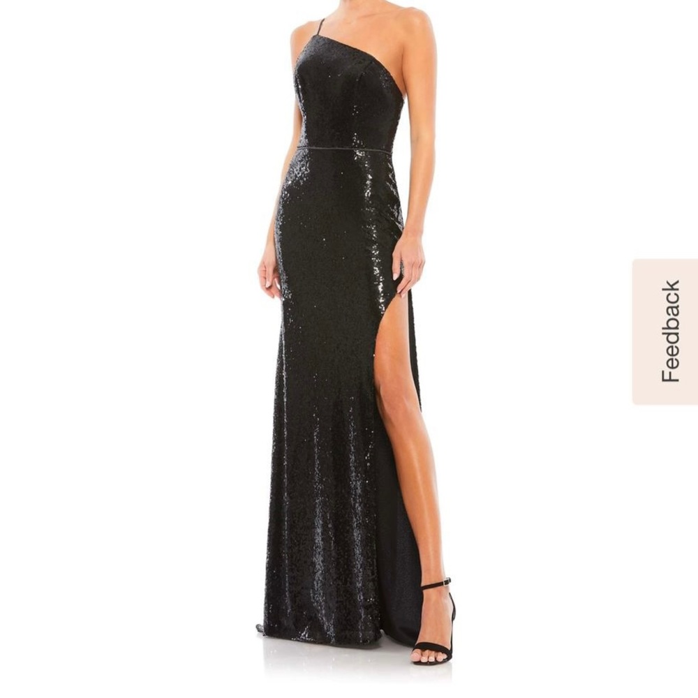 Mac Duggal black gown dress